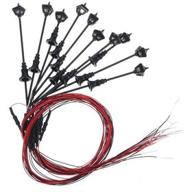 Resim Kangvka 10 Adet 1/150 Ölçekli Islak Beyaz Işıklandırmalı Metal Direncli Mini Manzaralı Bahçe Lambası Modeli 