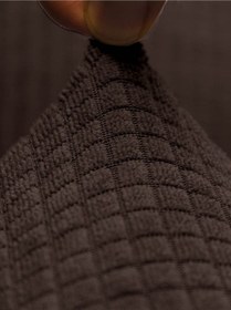 Resim Kahverengi Yıkanabilir Likralı Sandalye Kılıfı 6 Adet Koyu Kahve 