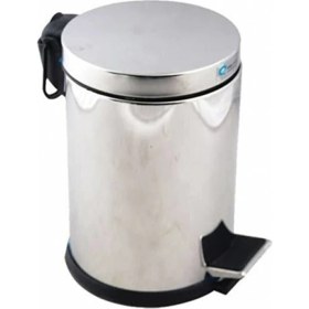 Resim Tuvalet Banyo Mutfak Için 3 Litre Pedallı Çöp Kovası Paslanmaz Çelik Çöp Kutusu 