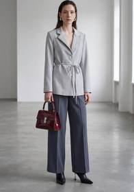 Resim Hiccup MY FASHION Kemerli Krep Blazer Ceket 