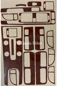 Resim FD Damla Etiket Volvo S40 Torpido, Konsol, Trim, Göğüs, Maun Kaplama Maun Renk 