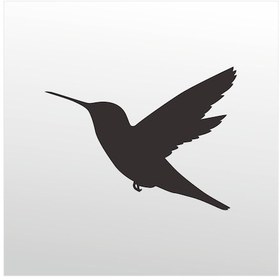 Resim Folyo Sticker Gak Guk Kuşu 200cm Uzunluk Siyah 