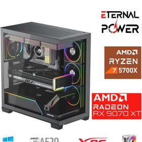 Resim ETERNAL POWER RYZEN 7 5700X 32G DDR4 1TB M.2 RX9070XT A520 T750W 