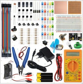 Resim Breaboard Temel Elektrik Ve Elektronik Eğitim Full Set Dt830d Multimetre Yankeski 
