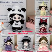 Resim 7.87 İnç/20 Cm Bebek için Uygun, Bebek Giysi Seti Bebek Aksesuarları, Kız Çocuk Doğum Günü Moda Parti Hediyeleri, Noel ve Cadılar Bayramı Hediyeleri, Bebek ve Ayakkabı Dahil Değildir 