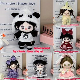 Resim 7.87 İnç/20 Cm Bebek için Uygun, Bebek Giysi Seti Bebek Aksesuarları, Kız Çocuk Doğum Günü Moda Parti Hediyeleri, Noel ve Cadılar Bayramı Hediyeleri, Bebek ve Ayakkabı Dahil Değildir 