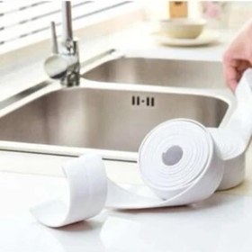 Resim Cmt Su Sızdırmaz Bant Mutfak Banyo Lavabo Küvet Kenar Bandı Su Nem Geçirmez Bant 3.2 Metre 