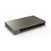 Resim TENDA TEG1110PF-8-102W 10PORT 10/100/1000 SWITCH 100 Orjinal Faturalı