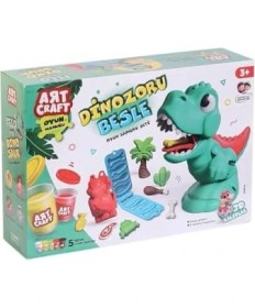Resim Art Dinozoru Besle Oyun Hamur Set 280 gr 