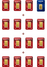 Resim Nadir Gold 24 Ayar 17,5 Gram Külçe Altın 1 Adet 2,5 Gram Külçe Altın + 15 Adet 1 Gram Külçe Altın 