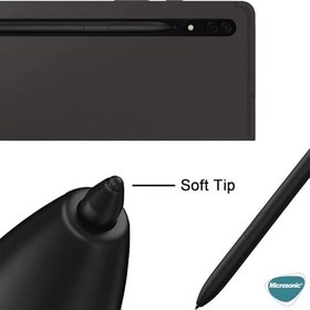 Resim Microsonic Samsung Galaxy Note 20 Pencil Uçları 5`li Paket Siyah [Galaxy Note 20 ile Uyumlu Dokunmatik Kalem Ucu - Siyah] 