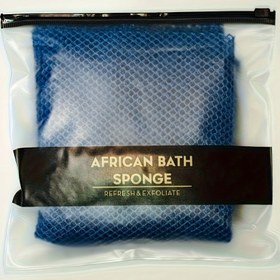 Resim African Banyo Süngeri - Ferah ve Peelingli Naylon Sauna Scrubber, Daha Yüksek Kremleme İçin Mavi ve Beyaz Mesh Dokusu, Dayanıklı ve Yıkamak Kolay, Duş veya Spa Kullanımı İçin İdeal 