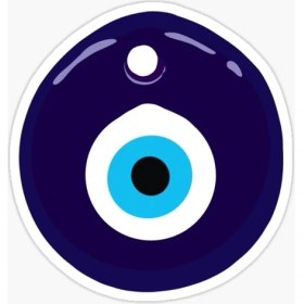 Resim TSC Nazar Boncuğu Sticker Araba 18CM Yapıştırma Etiket Md6 