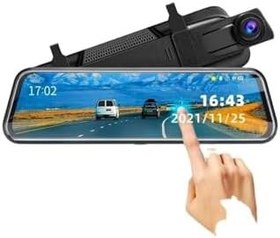 Resim 2K Ultra HD Dokunmatik Park Kameralı Wifi Araç İçi Kamera 170 Derece Açılı 9,66 inç 