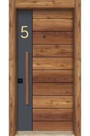 Resim Neon Kapı Daire Numarası 1 mm Gold ve Gümüş Ayna Pleksi Yapışkanlı 