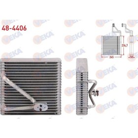Resim Klıma Evaporatoru Borulu 234,7x245x58 Caddy Iıı-ıv 07-20/ Golf V 