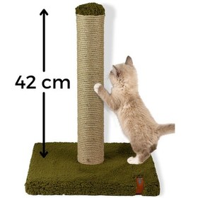 Resim Tırmalama Ekonomik Tırmalama Tahtası 42 Cm Peluş Tırmalama Tahtası Yeşil 