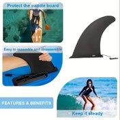 Resim Paddle Boardlar ve Surfboardlar için Ayrılabilir SUP Fin - Güvenli Klipsli Tasarım, PVC Malzeme, Tüm Su Sporları Tutkunları İçin İdeal, Paddle Sporları Yükseltme | Festive Decoration | PVC Fin Attachement, Surfboard Aksesuarları 
