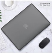 Resim Macbook Uyumlu Pro 16 İçin Laptop Kılıfı M1 A2485 2021 Macbook Uyumlu Pro 14 A2442 Funda Pro Black-black 2021 Pro 16 A2485 M1 Arka Kapak 