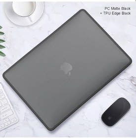 Resim Macbook Uyumlu Pro 16 İçin Laptop Kılıfı M1 A2485 2021 Macbook Uyumlu Pro 14 A2442 Funda Pro Black-black 2021 Pro 16 A2485 M1 Arka Kapak 