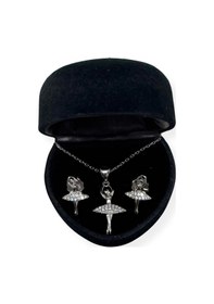 Resim Oya Silver Zirkon Taşlı Balerin Gümüş Set&takım 