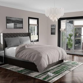 Resim Monnhein Yıkanabilir Halı ve Yolluk - Kaymaz Tabanlı Salon Halısı, Mutfak Halısı, Modern Dijital Baskı Tasarım (0280) 