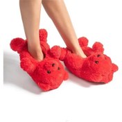 Resim Twigy Teddy Kadın Hayvanlı Panduf Kırmızı 36/41 Kırmızı 