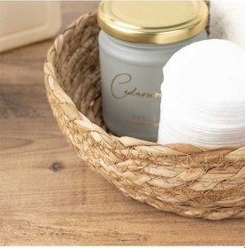 Resim Porsima 15295 Yuvarlak Dekoratif Hasır Sepet Düzenleyci Ekmeklik 