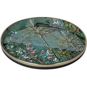 Resim Lucky Art Jungle Dekoratif Tepsi 36cm Lyvu 017 Çok Renkli 