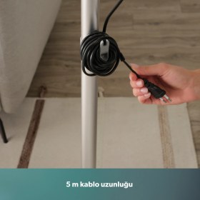 Resim Homend Dustroyer 1272H 2 In 1 Metal Borulu Kablolu Dikey Süpürge Siyah 