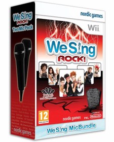 Resim Nintendo Wii We Sing Rock Oyun + 2 Mikrofon 