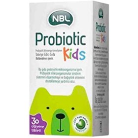 Resim NBL Probiotic Kids 30 Çiğneme Tablet 