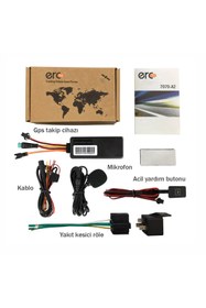 Resim ercTEC A2 Gps Araç Takip Cihazı, Motor Blokajlı, Mkirofonlu, Acil Yardım Panik Butonlu 
