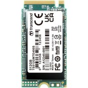 Resim TRANSCEND 512GB 2000/900MB/s 2242 PCIE GEN3x4 NVME SSD TS512GMTE400S 