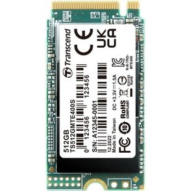 Resim TRANSCEND 512GB 2000/900MB/s 2242 PCIE GEN3x4 NVME SSD TS512GMTE400S 