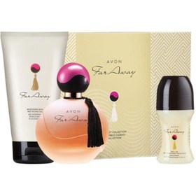 Resim Avon Far Away Edp 50 ml Kadın Parfümü 3'lü Set 