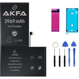 Resim Akfa Iphone 11 Pro Max Telefon Batarya- 3969 Mah Tamir Seti 