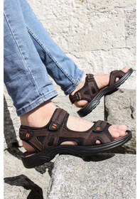 Resim Hakiki Deri Erkek Klasik Sandalet 907ma1517 001 