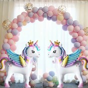 Resim 31 İnç Ayakta Yaylı At Balonu Alüminyum Balon At Temalı Parti Balonu Doğum Günü Partisi Süslemesi Yaz Toplanma Partisi Süslemesi, Parıldayan Detaylarla Kendinden Kapamalı Balonlar, Doğum Günü Partisi Süslemesi | Sihirli Parti Süslemesi | Kendinden Kapamalı Balonlar 