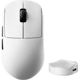 Resim Scyrox V8 8k Hz Pixart 3950 Sensör Beyaz Kablosuz Simetrik Gaming Mouse 