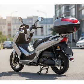 Resim WOGEN WG50 BASİC METAL BAGAJLI ÇANTA (NARDO GRİ) + KARBON DİZLİK HEDİYELİ 