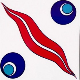 Resim Armada Çini 20x20 Cm SP 14 Kütahya Çinisi İznik Desenli Çini Karo 