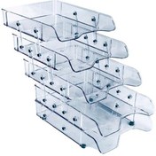 Resim Ark Evrak Rafı Hareketli Plastik 5 Li Şeffaf 2085 