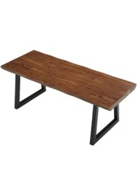Resim Timber's Team Mira- Ahşap Doğal Kütük Yemek / Toplantı / Çalışma Masası 