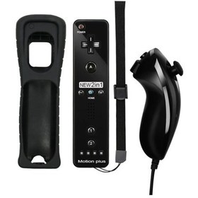 Resim Nintendo Wii 2in1 Motion Plus Remote Kontroller + Nunchuk Kontroller Set 