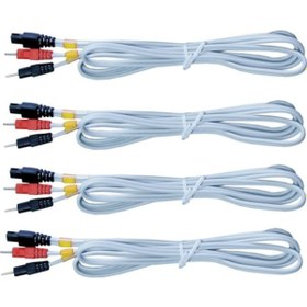 Resim Muadil Pin Uçlu Kablo Seti. Compex Uyumlu. 2 Pkt Elektrot 
