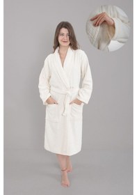 Resim Güvenal Anatolia Soft Unisex Bornoz 2 Krem 