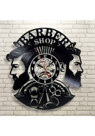 Resim Ledli Erkek Berber Saat Çok Renkli 