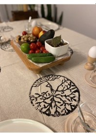 Resim Lux Kayın Ağacı Dikdörtgen Ayaklı Sunum Tahtası Ahşap Servis Tabağı Kesme Tahtası Ahşap 