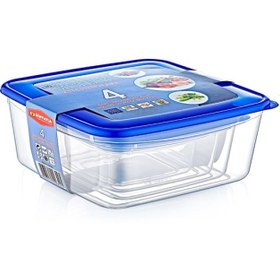 Resim 4'lü Kare Saklama Kabı Seti 